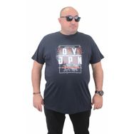 Moc Grande 23181 Büyük Beden Basic Lacivert Erkek T-shirt