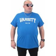 Moc Grande 23184 Varsity Saks Mavisi Erkek T-shirt