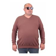 Moc Grande 23201 Taba Selanik V Yaka Erkek Sweatshirt
