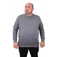 Moc Grande 23216 Gri Sıfır Yaka Erkek Sweatshirt