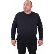 Moc Grande 23216 Lacivert Sıfır Yaka Erkek Sweatshirt