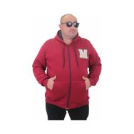 Moc Grande 23217 Bordo Fermuarlı Erkek Sweatshirt