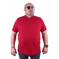 Moc Grande 23403 Klasik Büyük Beden Bordo Erkek T-shirt
