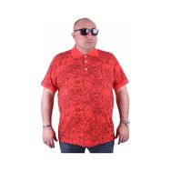 Moc Grande 23410 Büyük Beden Basic Nar Çiçeği Erkek T-shirt