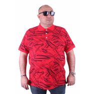 Moc Grande 23411 Büyük Beden Basic Kırmızı Erkek T-shirt
