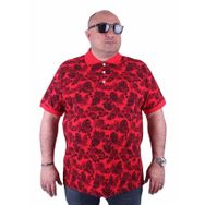 Moc Grande 23412 Büyük Beden Basic Kırmızı Erkek T-shirt