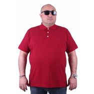 Moc Grande 23413 Büyük Beden Bordo Erkek T-shirt