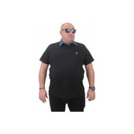 Moc Grande 23420 Büyük Beden Basic Siyah Erkek T-shirt