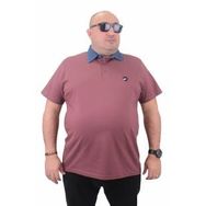 Moc Grande 23420 Büyük Beden Eflatun Erkek T-shirt