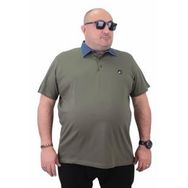 Moc Grande 23420 Büyük Beden Haki Erkek T-shirt