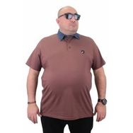 Moc Grande 23420 Büyük Beden Taba Erkek T-shirt
