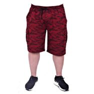 Moc Grande 23612 Honeycomb Camouflage Bordo Erkek Şort