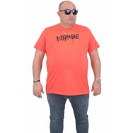 Moc Grande 24128 Büyük Beden Basic Nar Çiçeği Erkek T-shirt