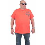 Moc Grande 24130 Büyük Beden Basic Nar Çiçeği Erkek T-shirt