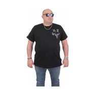 Moc Grande 24130 Büyük Beden Basic Siyah Erkek T-shirt