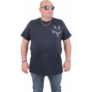 Moc Grande 24130 Büyük Beden Sıfır Yaka Lacivert Erkek T-shirt