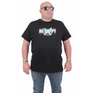 Moc Grande 24131 Büyük Beden Basic Siyah Erkek T-shirt