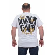 Moc Grande 24132 Büyük Beden Basic Beyaz Erkek T-shirt