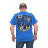 Moc Grande 24132 Büyük Beden Basic Saks Erkek T-shirt