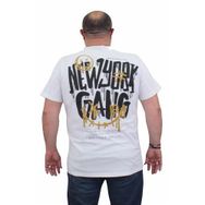 Moc Grande 24132 Sıfır Yaka Gang Beyaz Erkek T-shirt