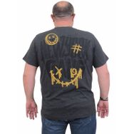 Moc Grande 24132 Sıfır Yaka Gang Melanj Antrasit Erkek T-shirt