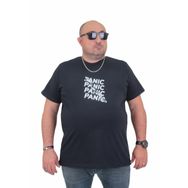 Moc Grande 24135 Büyük Beden Basic Lacivert Erkek T-shirt