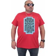 Moc Grande 24138 Büyük Beden Sıfır Yaka Kırmızı Erkek T-shirt