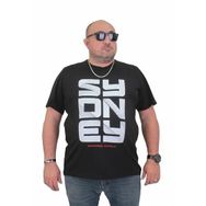 Moc Grande 24139 Büyük Beden Basic Siyah Erkek T-shirt