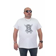 Moc Grande 24141 Büyük Beden Basic Beyaz Erkek T-shirt