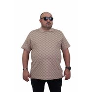 Moc Grande 24452 Square Bej Erkek T-shirt