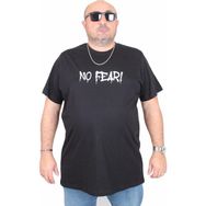 Moc Grande 25143 No Fear Siyah Sıfır Yaka Erkek T-shirt