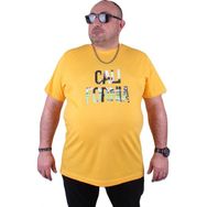 Moc Grande Kalifornia 23120 Büyük Beden Sarı Erkek T-shirt