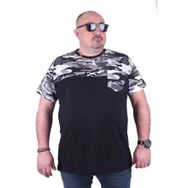 Moc Grande Kamuflaj 23145 Büyük Beden Fume Erkek T-shirt
