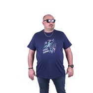 Moc Grande Lightning 23132 Büyük Beden Marin Erkek T-shirt