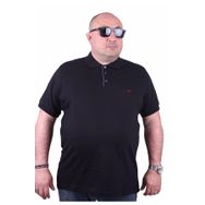 Moc Grande Polo 11500 Büyük Beden Siyah Erkek T-shirt
