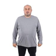 Moc Grande Uzun Kol Bisiklet Yaka Antrasit Erkek T-shirt