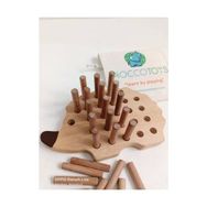 Moccotoys Montessori Tak Çıkar Kirpi Ahsap Oyuncak