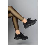 Modabuymus Dofi Siyah Taşlı Sneaker Kadın Spor Ayakkabı