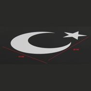 Modacar 06A075 Beyaz Ayyıldız Sticker