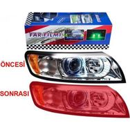 Modacar Carub Br1190401 Far / Stop Filmi Kırmızı 30 Cm X 1 Metre 1190401