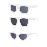 Modalucci Unisex Beyaz 3'lü White-Set Güneş Gözlüğü Seti