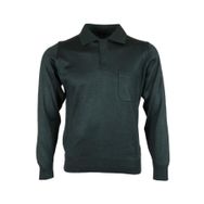 Modarar RAR00651 Yeşil Polo Yaka Yünlü Klasik Normal Kesim Erkek Kazak