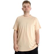 Mode XL 20031 Bej Bisiklet Yaka Basic Erkek T-Shirt