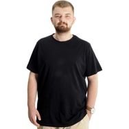 Mode XL 20031 Siyah Bisiklet Yaka Basic Erkek T-Shirt