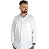 Mode XL 20350 Beyaz Klasik Cepli Likralı Erkek Gömlek