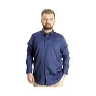 Mode XL 20366 Lacivert Uzun Kol Cepli Oxford Erkek Gömlek