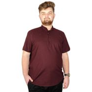 Mode XL 20387 Bordo Hakim Yaka Erkek T-Shirt