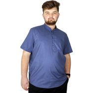 Mode XL 20387 İndigo Hakim Yaka Erkek T-Shirt