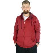 Mode XL 20543 Bordo Kapüşonlu Erkek Sweatshirt