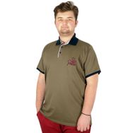 Mode XL 21309 Stay Positive Haki Erkek T-shirt